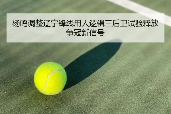 杨鸣调整辽宁锋线用人逻辑三后卫试验释放争冠新信号